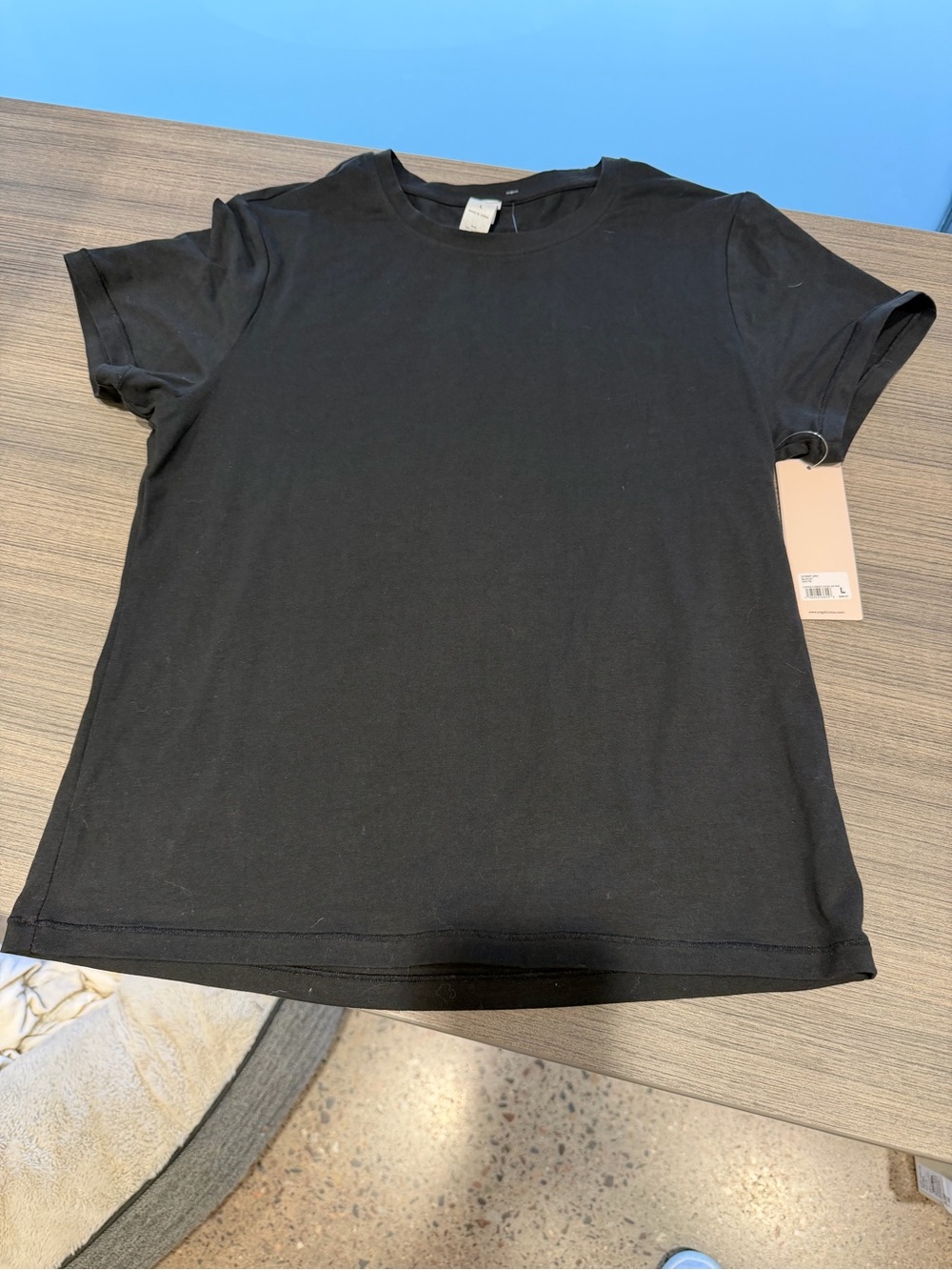 Classic Black Crewneck Tee yogaliciuos